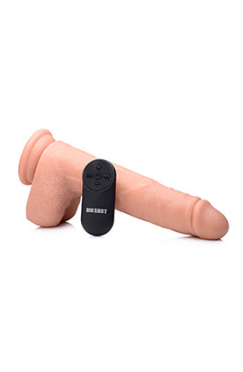 Big Shot 9 Inch Silicone Thrusting Dildo With - Balls and Remote | 653078940923 | Available at EroticWarehouse.com