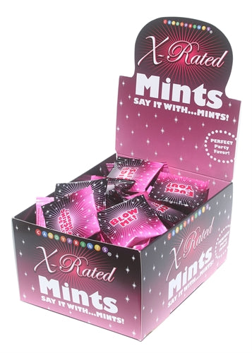 X-Rated Mints - 100 Piece p.o.p Display - 3.1g Bags | 817717004418 | Available at EroticWarehouse.com