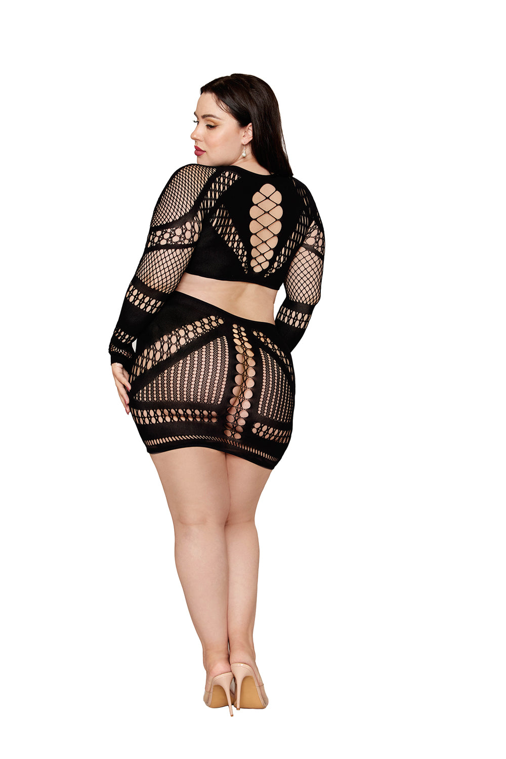 Chemise Dmnd - Queen Size - Black | 888368361922 | Available at EroticWarehouse.com