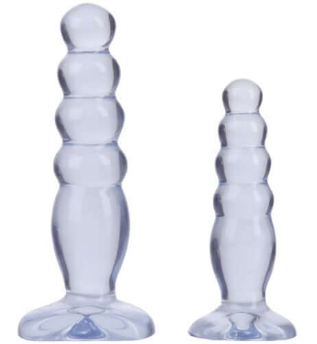 Crystal Jellies Anal Delight Trainer Kit - Clear | 782421016517 | Available at EroticWarehouse.com
