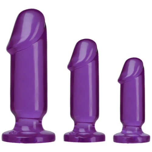 Crystal Jellies Anal Starter Kit - Purple | 782421022440 | Available at EroticWarehouse.com