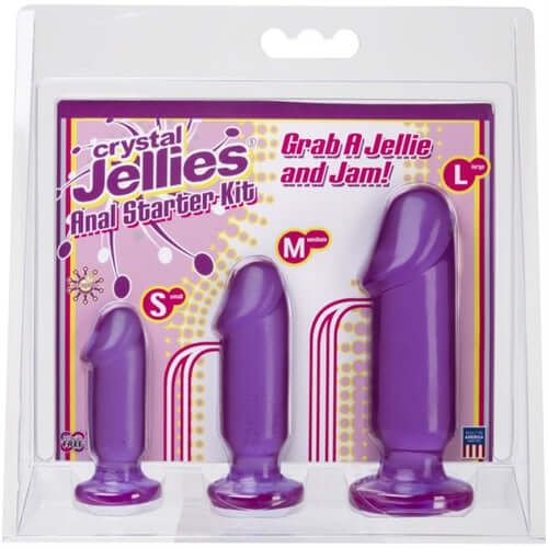 Crystal Jellies Anal Starter Kit - Purple | 782421022440 | Available at EroticWarehouse.com