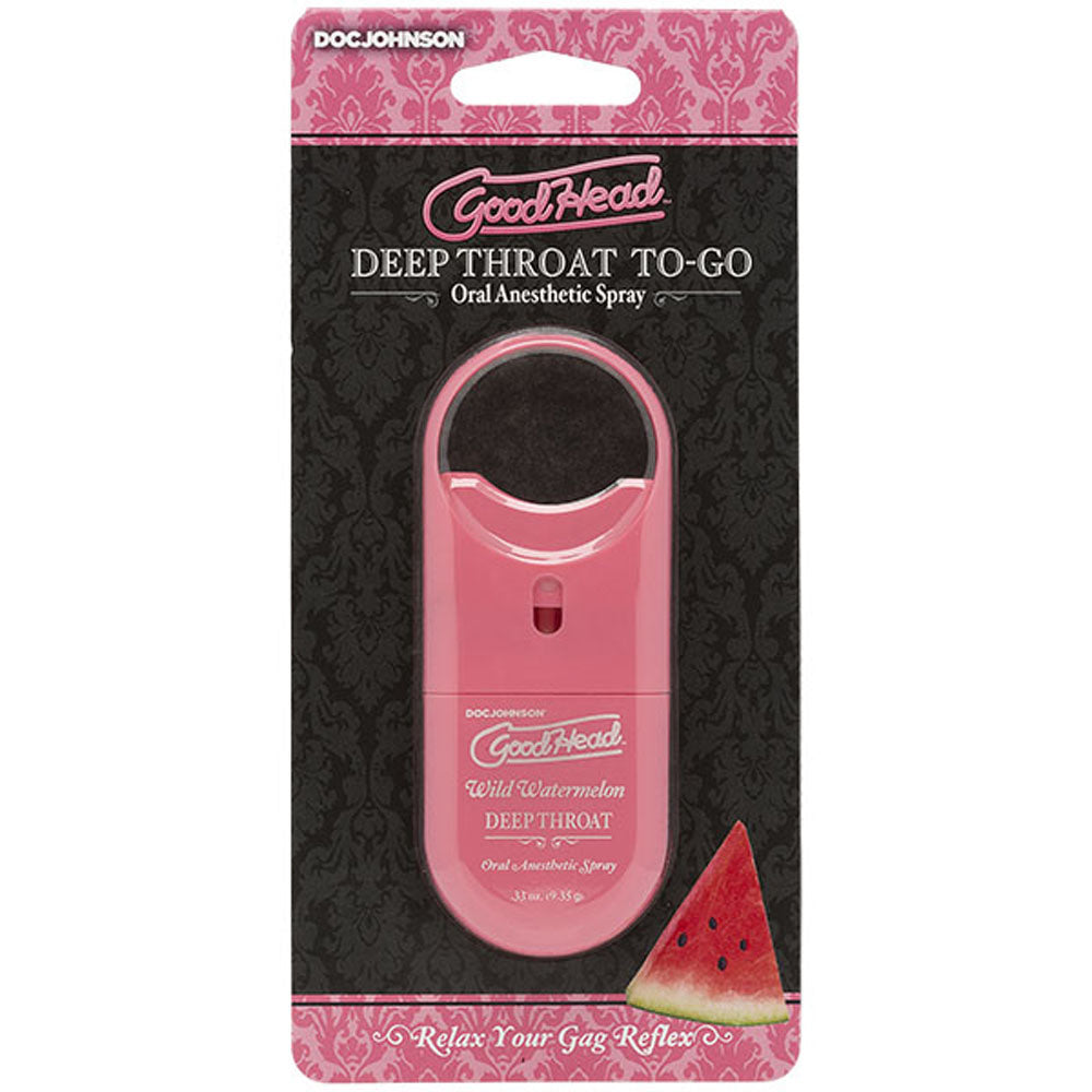 Goodhead - Deep Throat Spray to-Go - Wild Watermelon - .33 Oz. | 782421069247 | Available at EroticWarehouse.com
