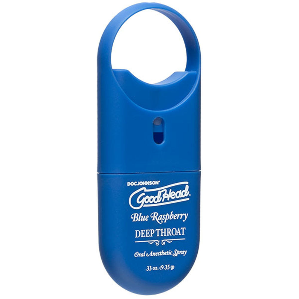 Goodhead - Deep Throat Spray to-Go - Blue Raspberry - .33 Oz. | 782421069254 | Available at EroticWarehouse.com