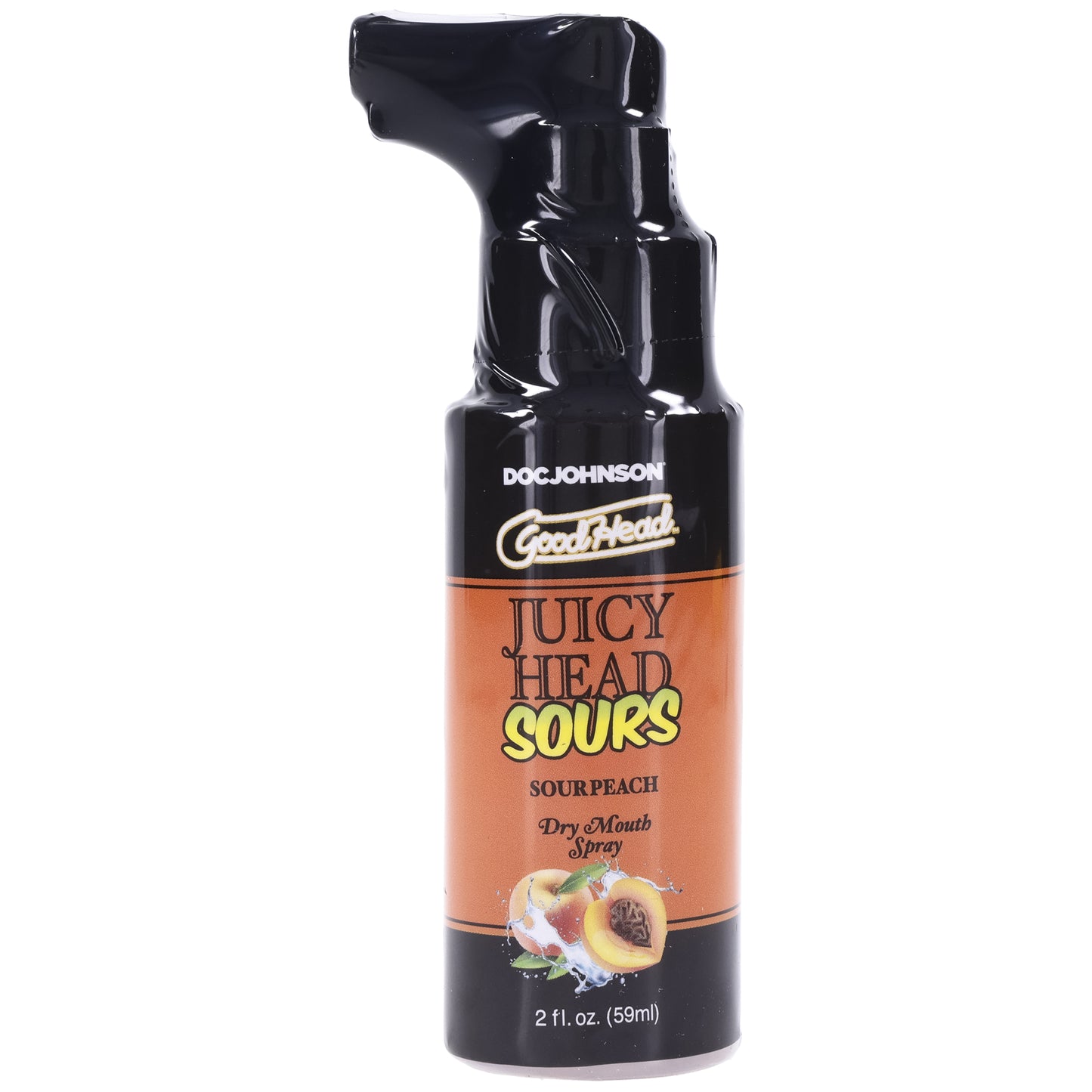 Goodhead - Juicy Head - Dry Mouth Spray - Sour Peach - 2 Oz | 782421088606 | Available at EroticWarehouse.com