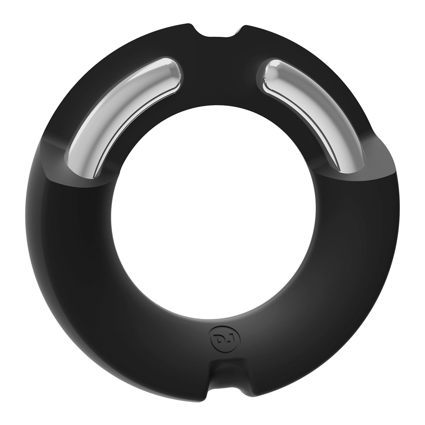 Merci - the Paradox - Silicone Covered Metal Cock Ring - 50mm - Black | 782421089795 | Available at EroticWarehouse.com