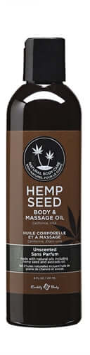 Hemp Seed Massage and Body Oil - Unscented - 8 Fl. Oz./ 237ml | 898788000875 | Available at EroticWarehouse.com