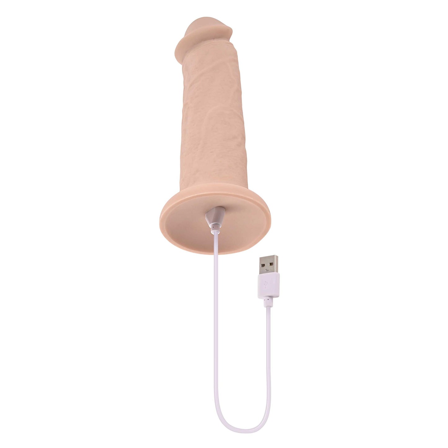 7 Inch Girthy Vibrating Dong - Light | 844477022734 | Available at EroticWarehouse.com