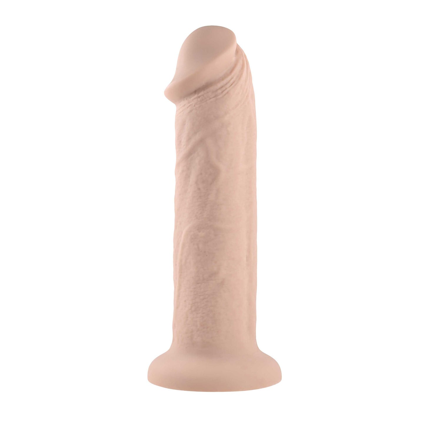 7 Inch Girthy Vibrating Dong - Light | 844477022734 | Available at EroticWarehouse.com