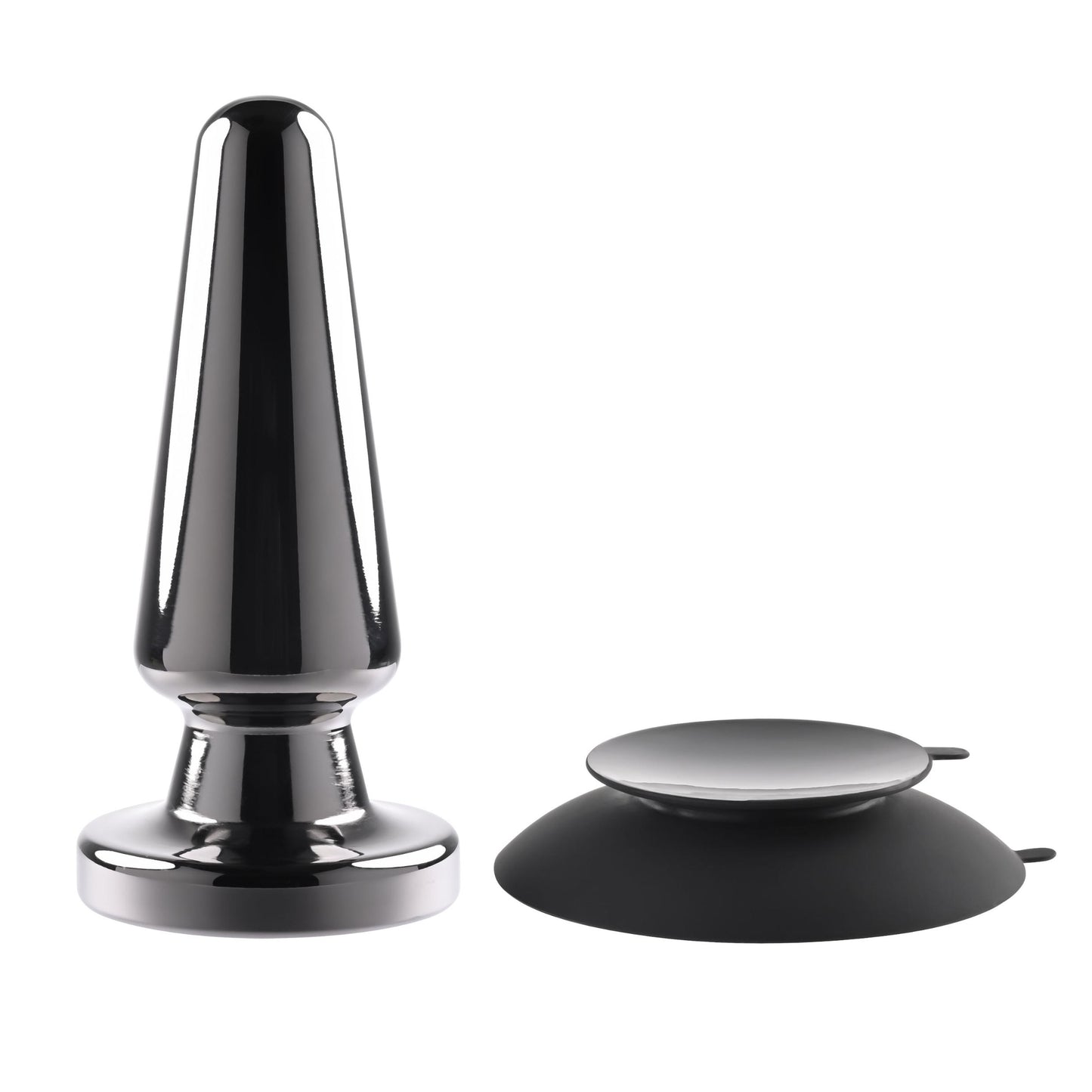 Advanced Metal Plug - Black Chrome | 844477021089 | Available at EroticWarehouse.com