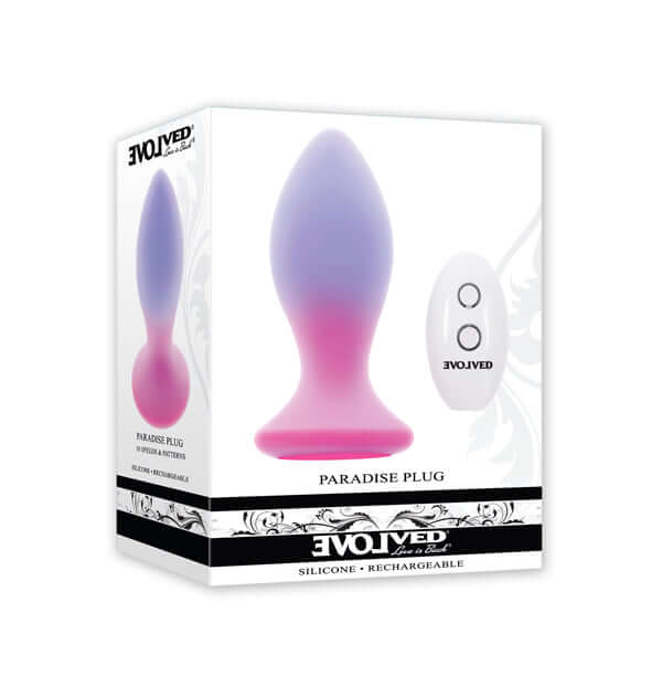 Paradise Plug - Purple/pink | 844477025704 | Available at EroticWarehouse.com