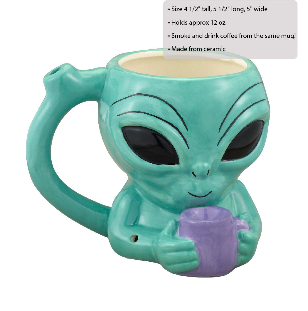 Alien Pipe Mug | 638054825425 | Available at EroticWarehouse.com