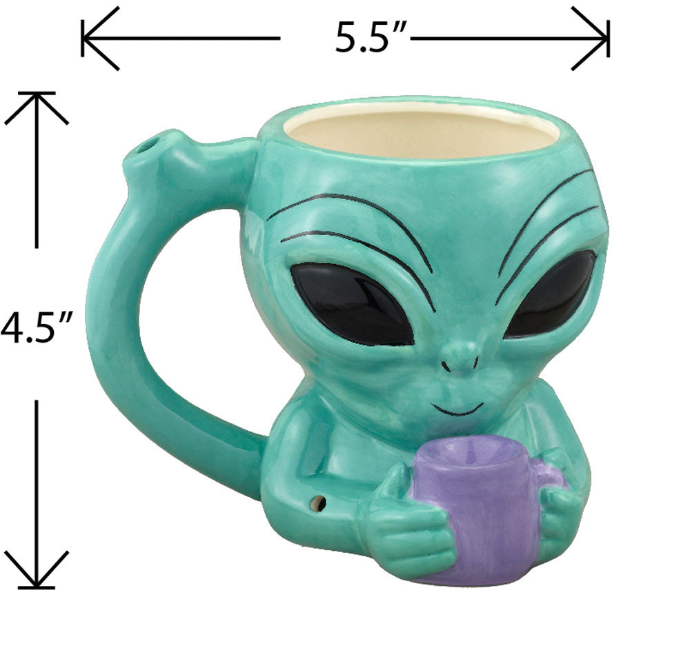 Alien Pipe Mug | 638054825425 | Available at EroticWarehouse.com