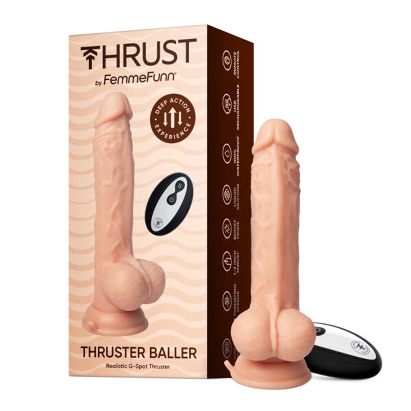 Thruster Baller - Nude | 810119281494 | Available at EroticWarehouse.com