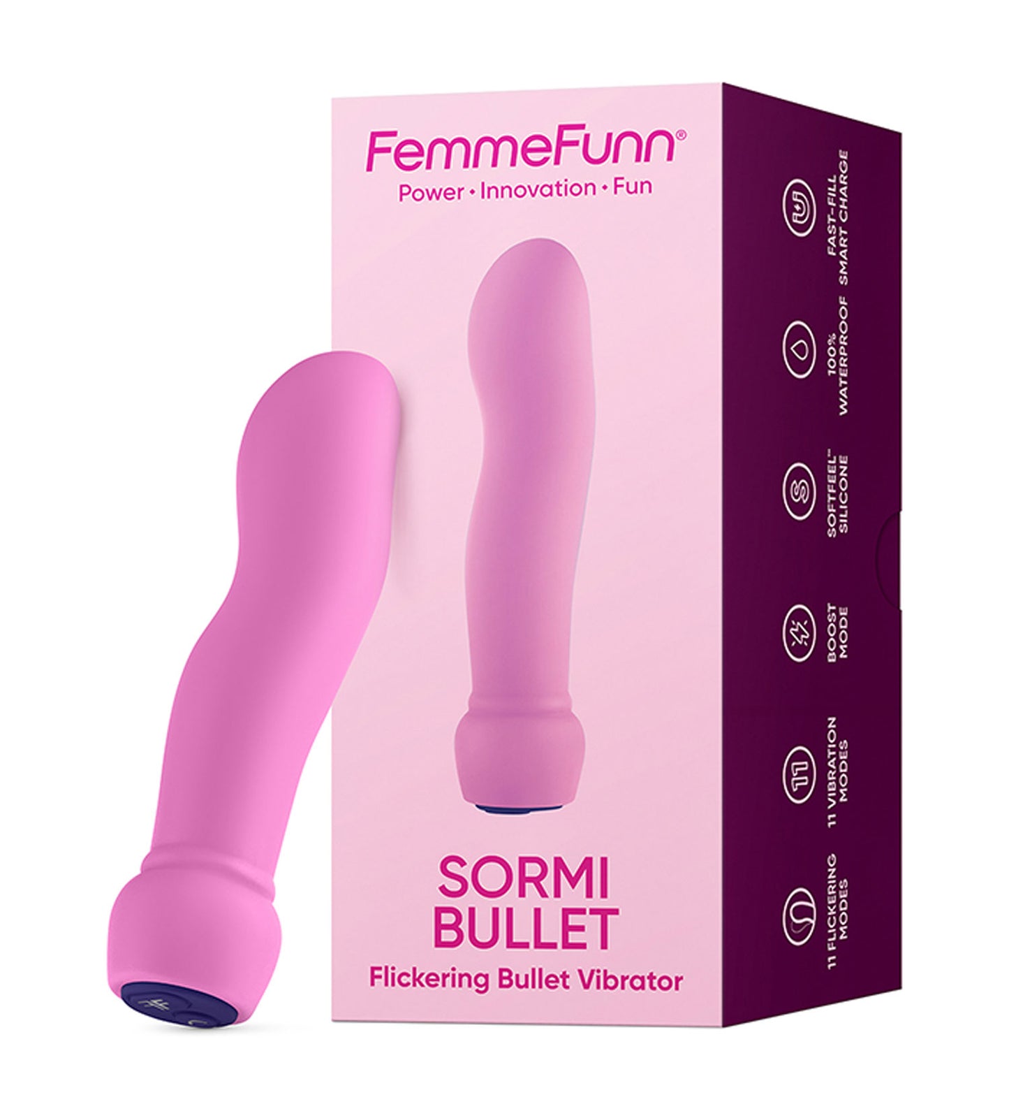 Sormi Bullet Flickering Bullet Vibrator - Pink | 810119283030 | Available at EroticWarehouse.com