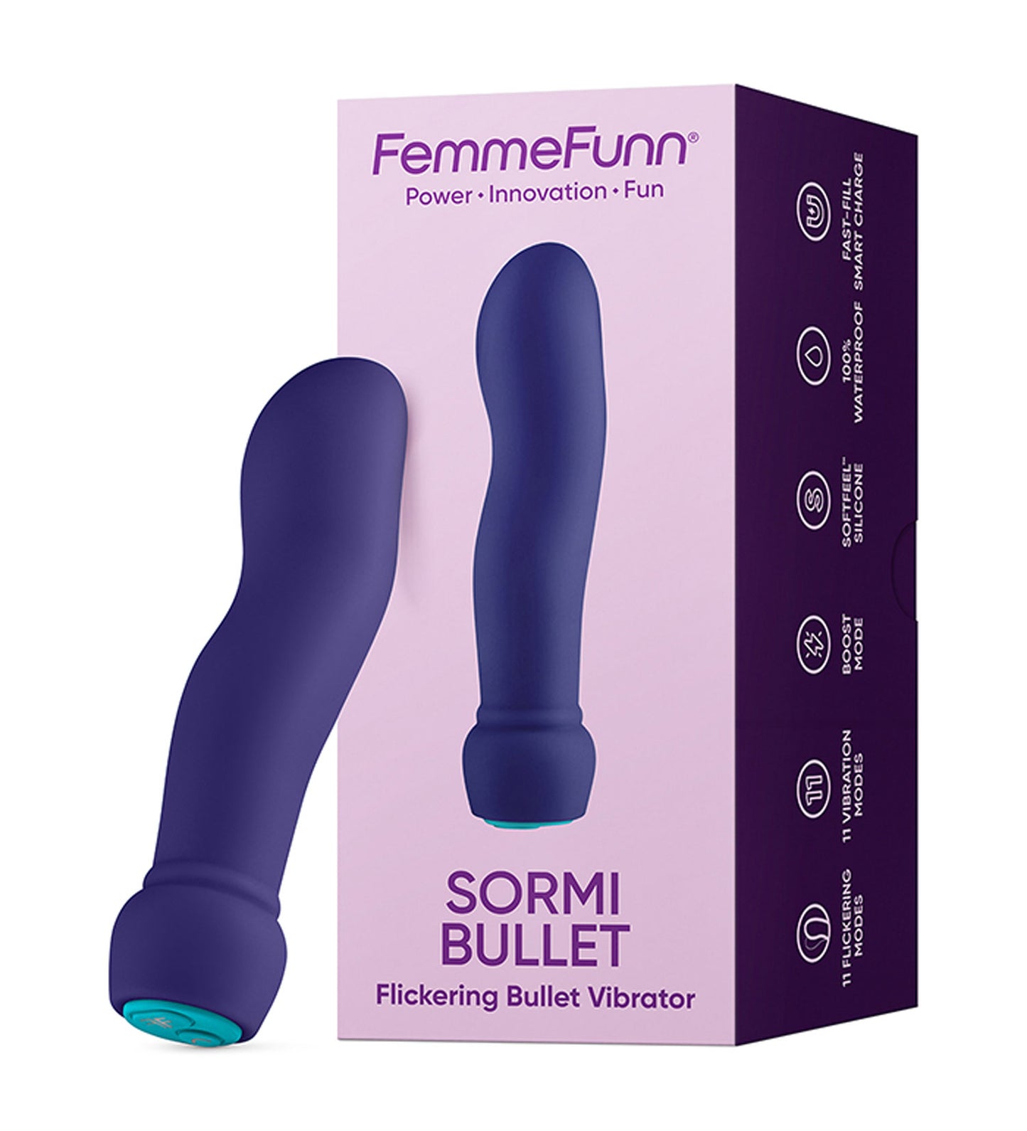 Sormi Bullet Flickering Bullet Vibrator - Purple | 810119283047 | Available at EroticWarehouse.com