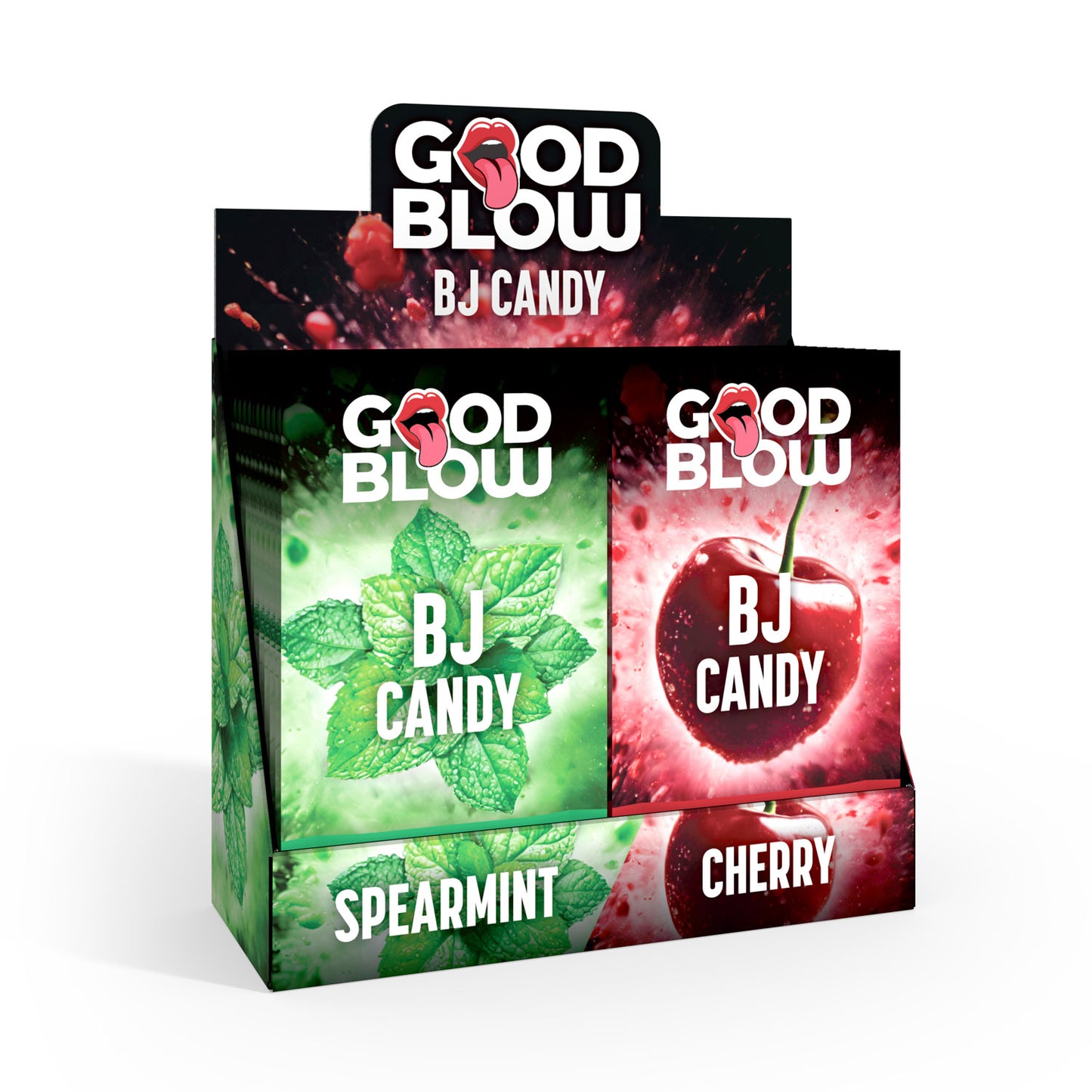 Bj Candy Pop Display Spearmint/cherry 24 Pcs | 848518057310 | Available at EroticWarehouse.com