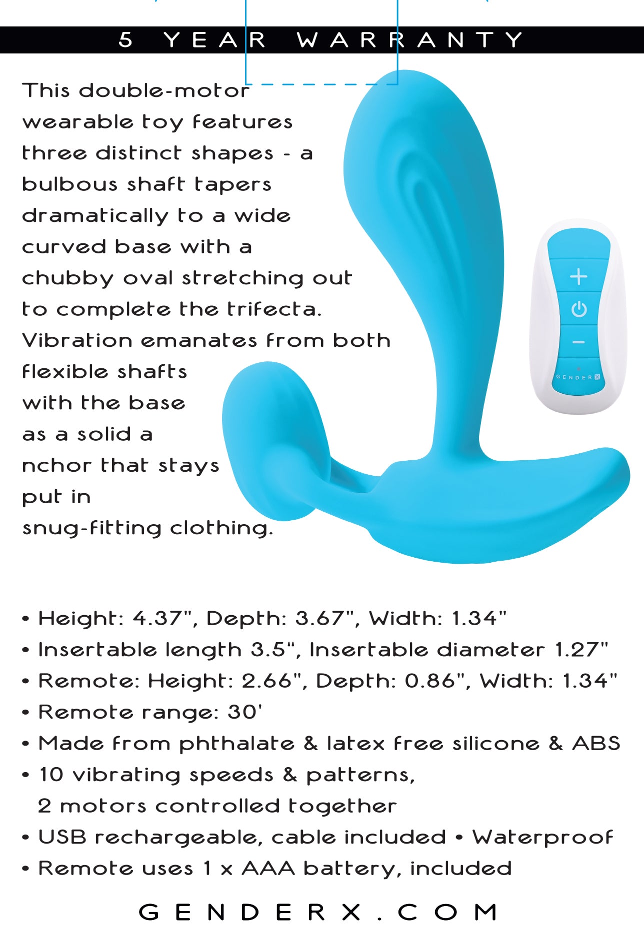 Wear Me Out - Blue | 844477023823 | Available at EroticWarehouse.com