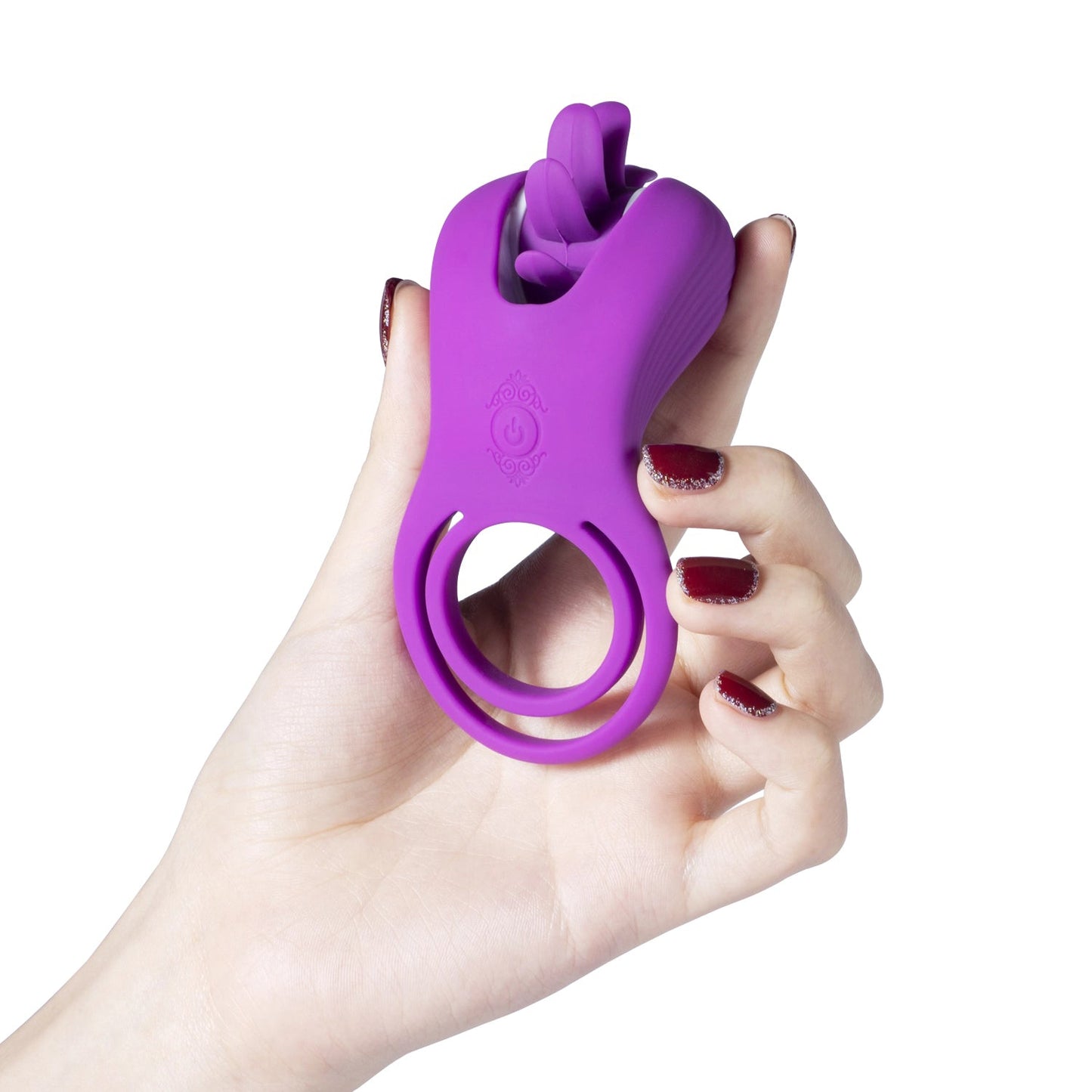 Roxy - Tongue Clit Licker and Cock Ring - Purple | 710022363907 | Available at EroticWarehouse.com