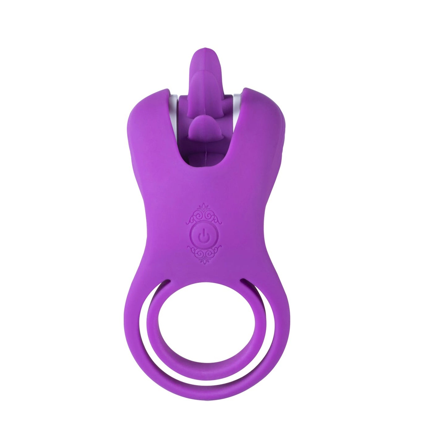 Roxy - Tongue Clit Licker and Cock Ring - Purple | 710022363907 | Available at EroticWarehouse.com