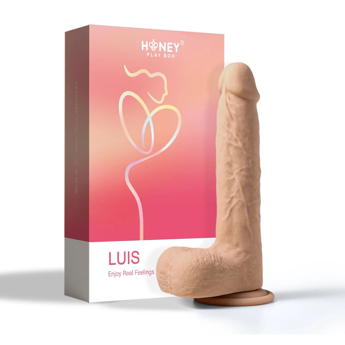 Luis-App Controlled 8.5" Real Thrusting Dildo With Clit Licker | 710022363846 | Available at EroticWarehouse.com