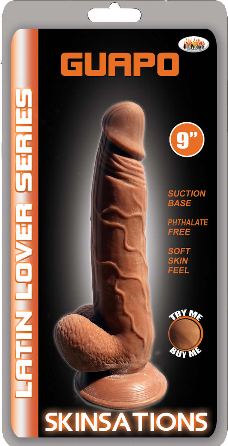 Skinsations Latin Lover Series 9 Inches - Guapo | 818631029938 | Available at EroticWarehouse.com