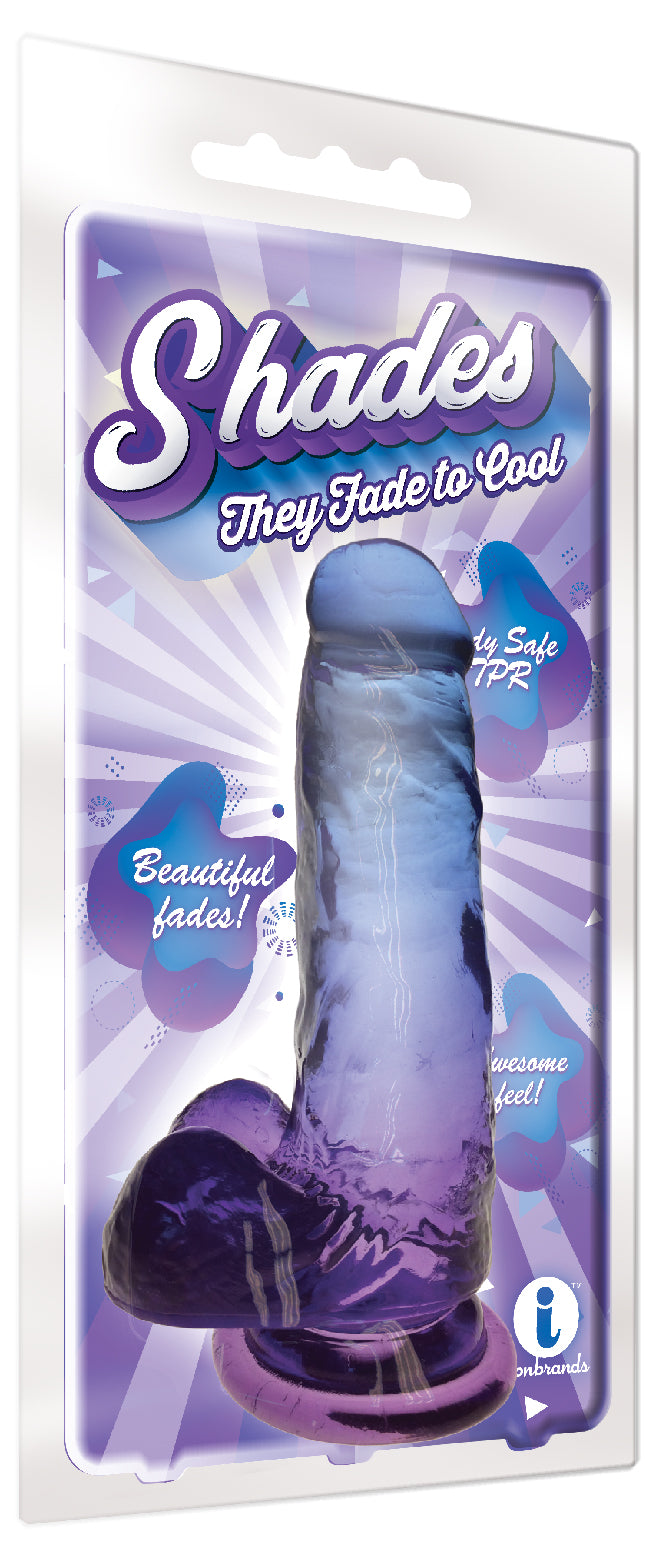 Shades - 7 Inch Gradient Dong - Blue and Violet | 847841013031 | Available at EroticWarehouse.com