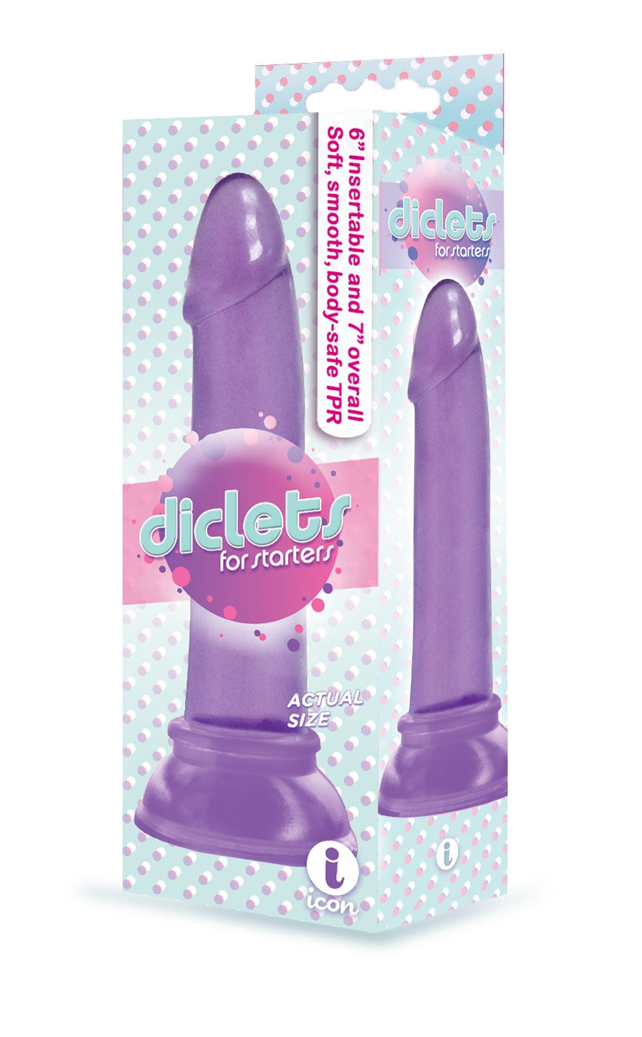 The 9's - Diclet's 7 Inch Jelly Dong - Purple | 847841026796 | Available at EroticWarehouse.com