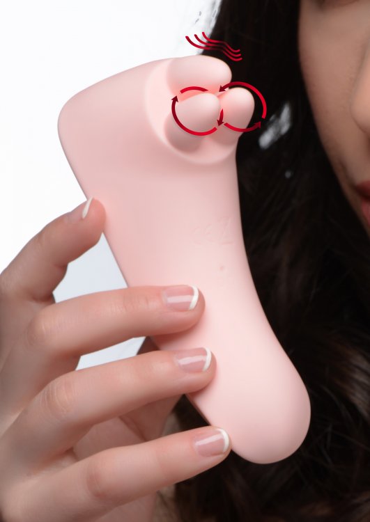Vibrassage Fondle Vibrating Clit Massager - Pink | 848518032355 | Available at EroticWarehouse.com