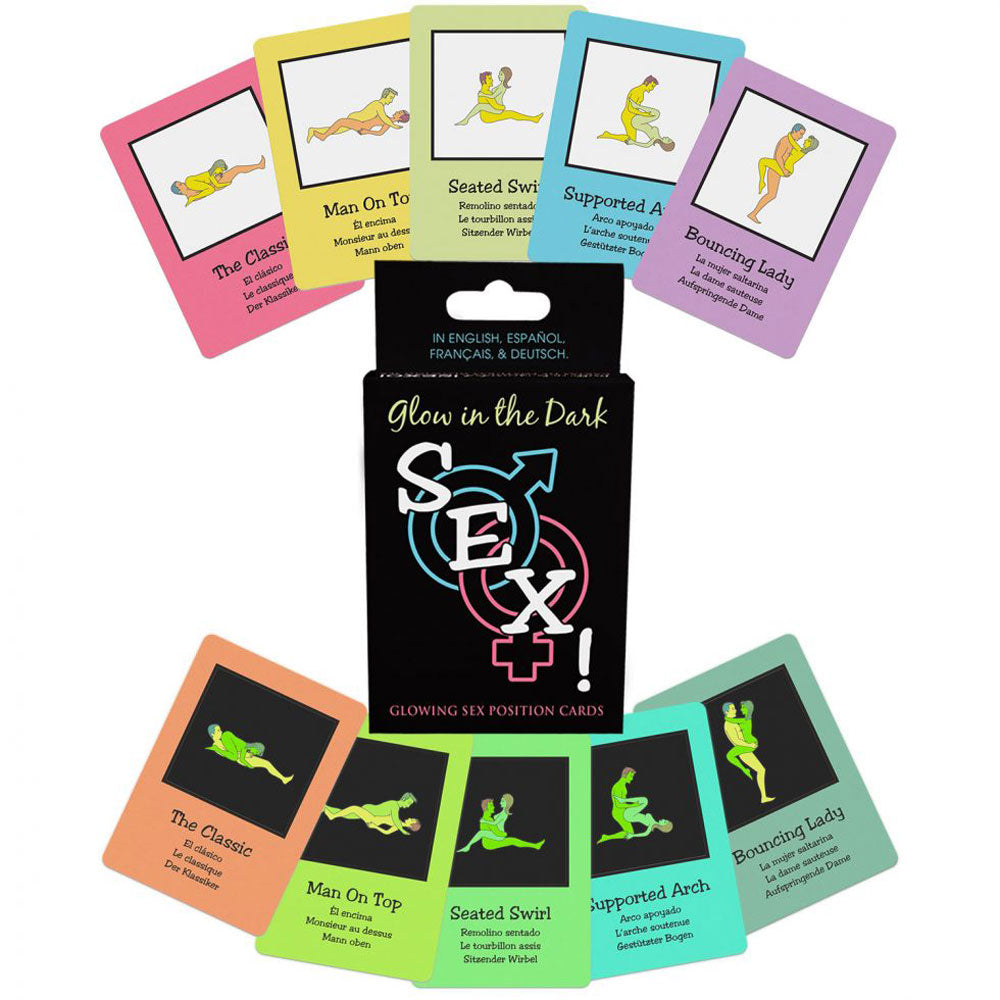 Glow-in-the-Dark Sex Cards | 825156111215 | Available at EroticWarehouse.com