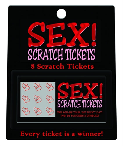 Sex! Scratch Tickets | 825156107355 | Available at EroticWarehouse.com