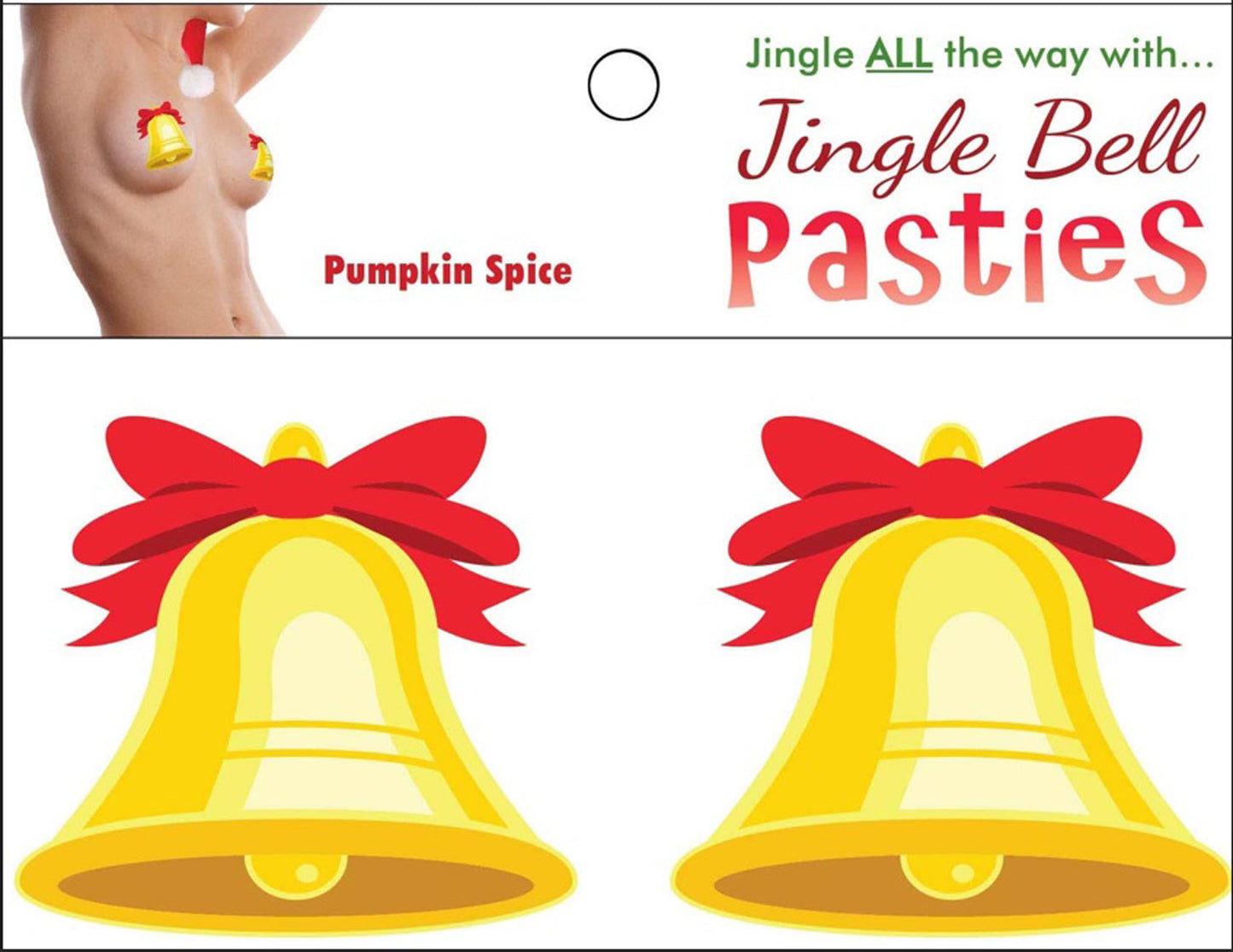 Jingle Bell Pasties | 825156110935 | Available at EroticWarehouse.com