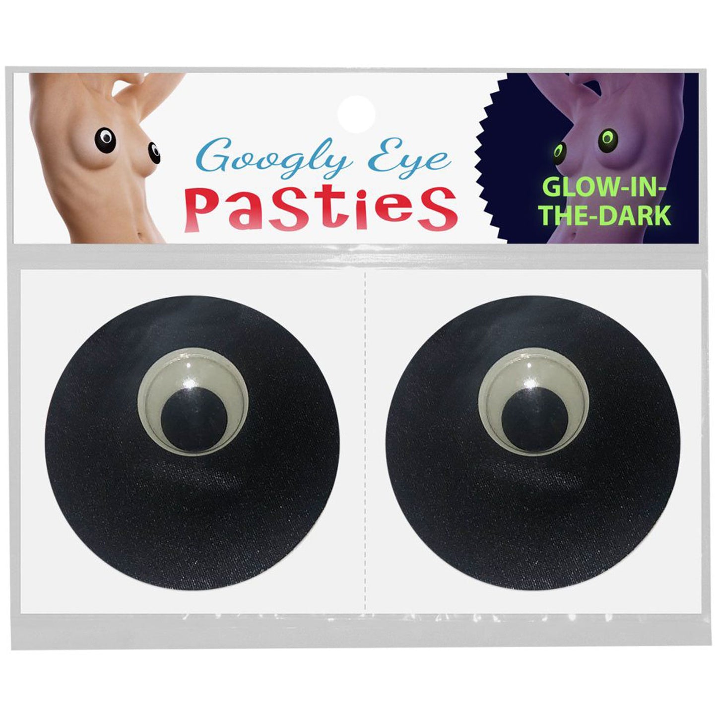 Googly Eye Pasties - Glow in the Dark | 825156111345 | Available at EroticWarehouse.com