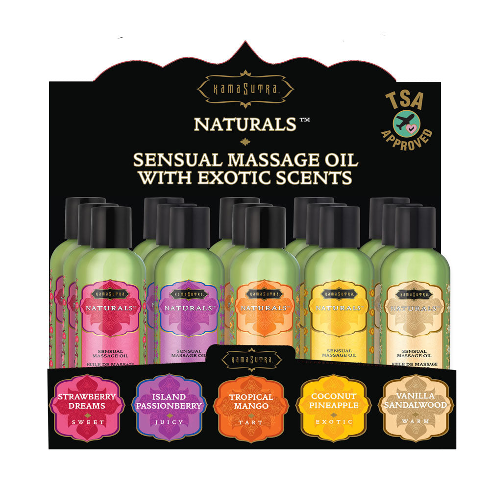 Naturals Massage Oil Pre Pack | 739122121026 | Available at EroticWarehouse.com