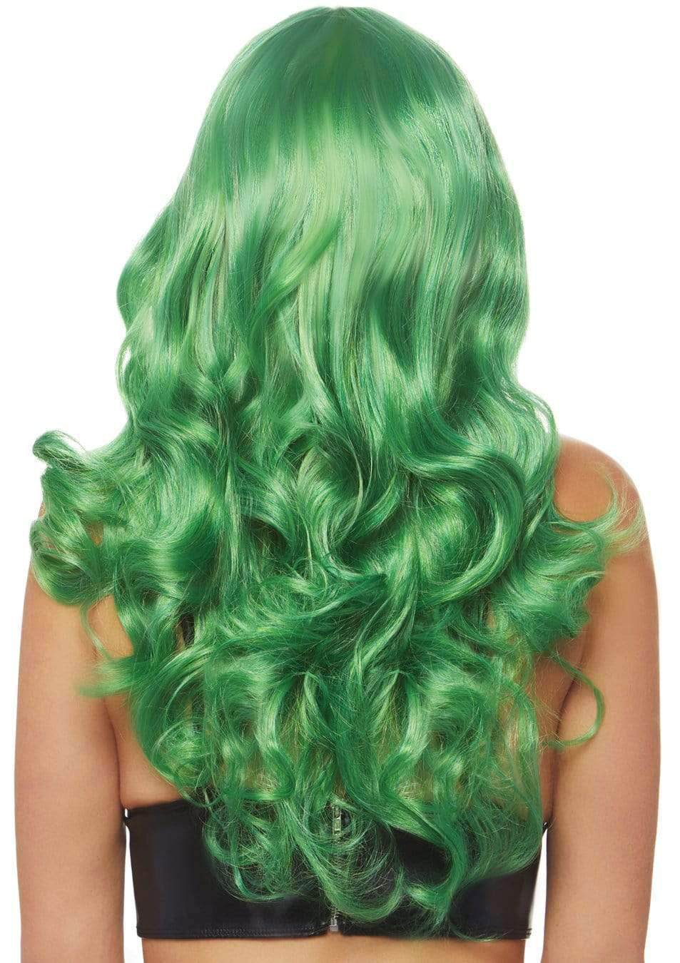 24 Inch Misfit Long Wavy Bang Wig - Green | 714718516158 | Available at EroticWarehouse.com