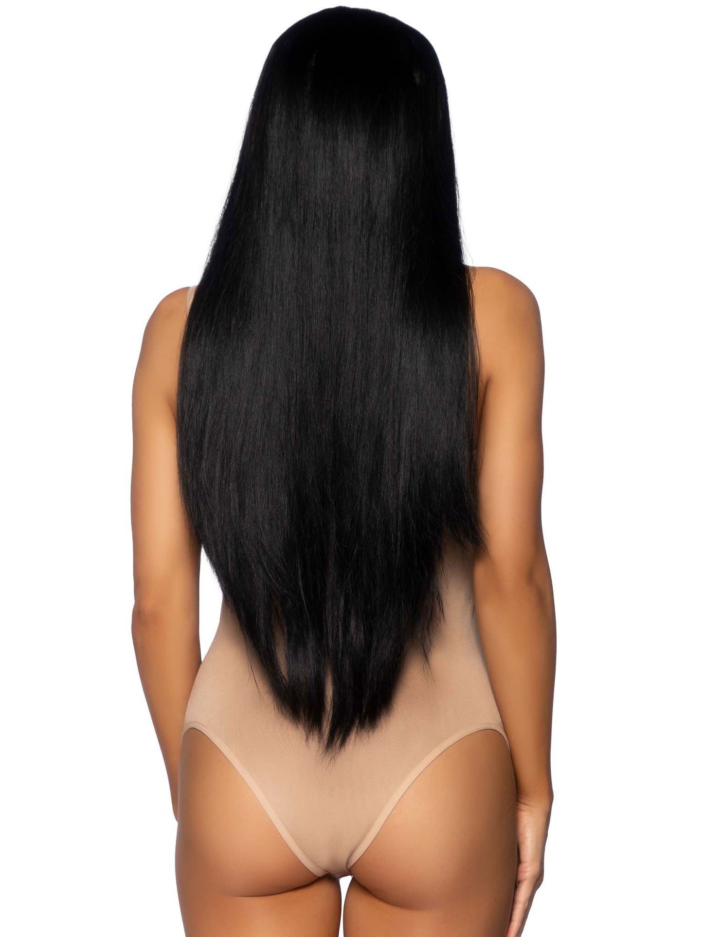 33 Inch Long Straight Wig - Black | 714718562506 | Available at EroticWarehouse.com