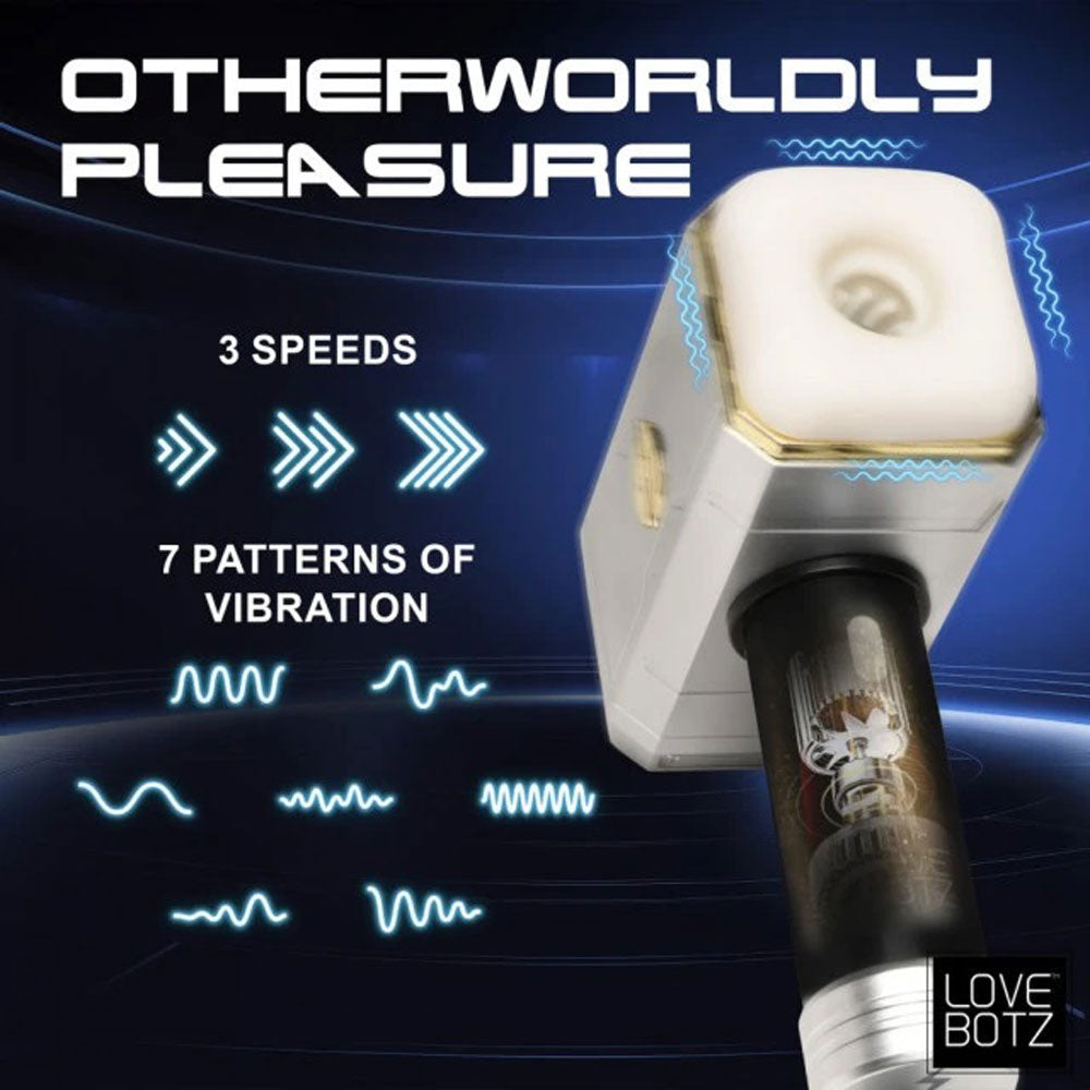 Thunder Stroker Power Sucking Masturbator - Silver | 848518054210 | Available at EroticWarehouse.com