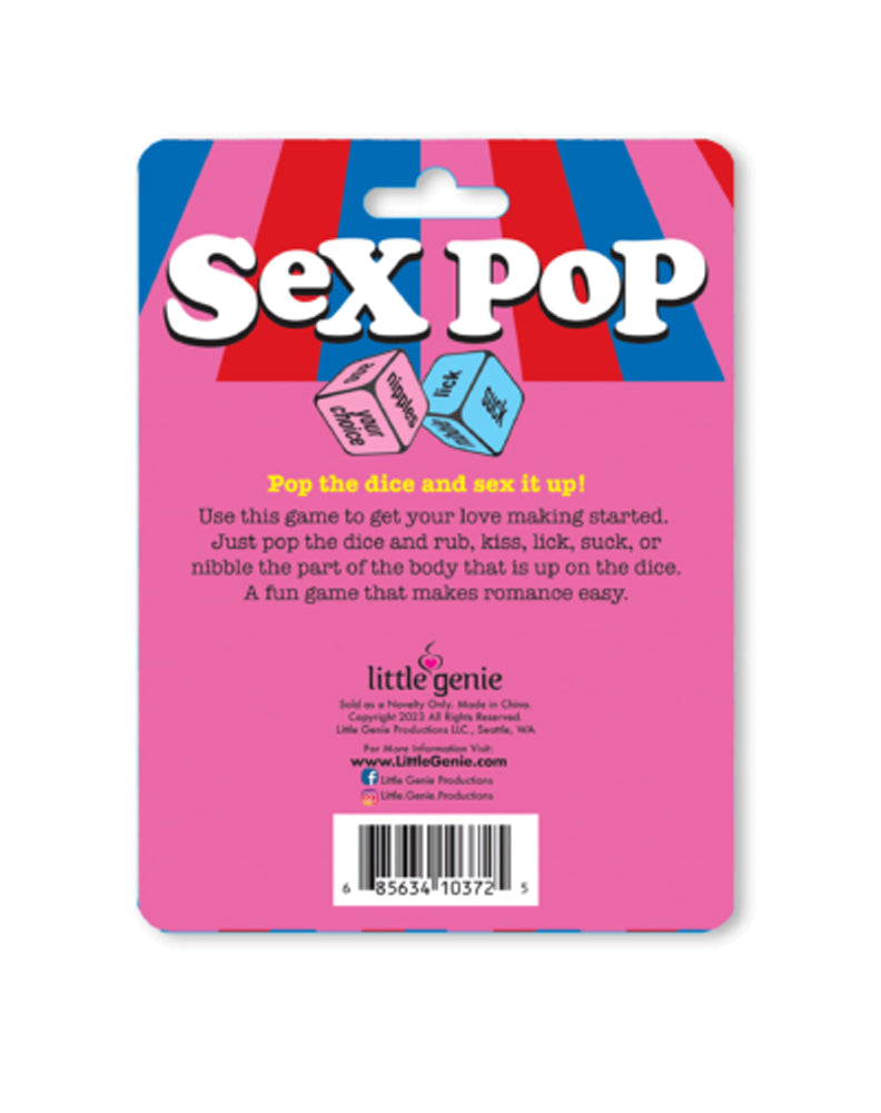 Sex Pop Popping Dice Game | 685634103725 | Available at EroticWarehouse.com