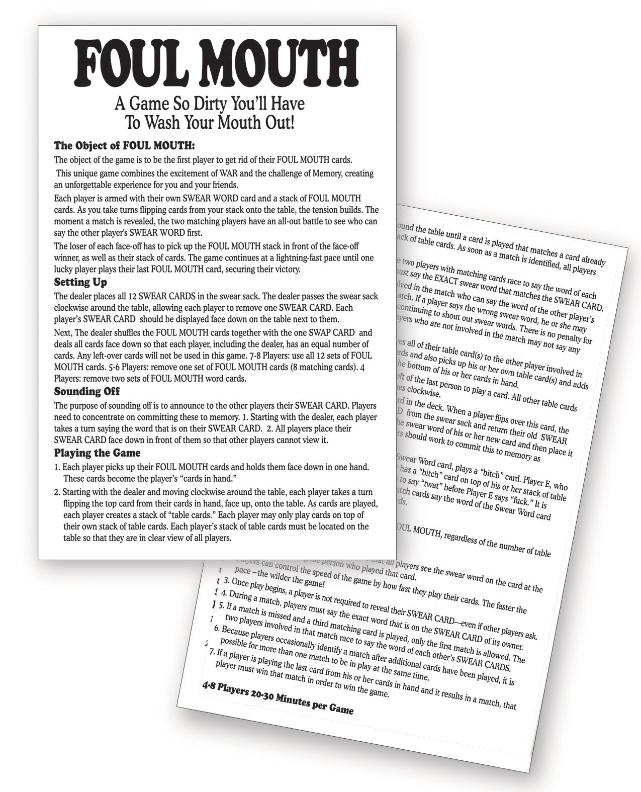 Foul Mouth Card Game | 685634103763 | Available at EroticWarehouse.com