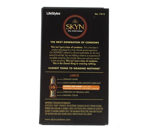 Lifestyles Skyn Large - 12 Pack | 070907274125 | Available at EroticWarehouse.com