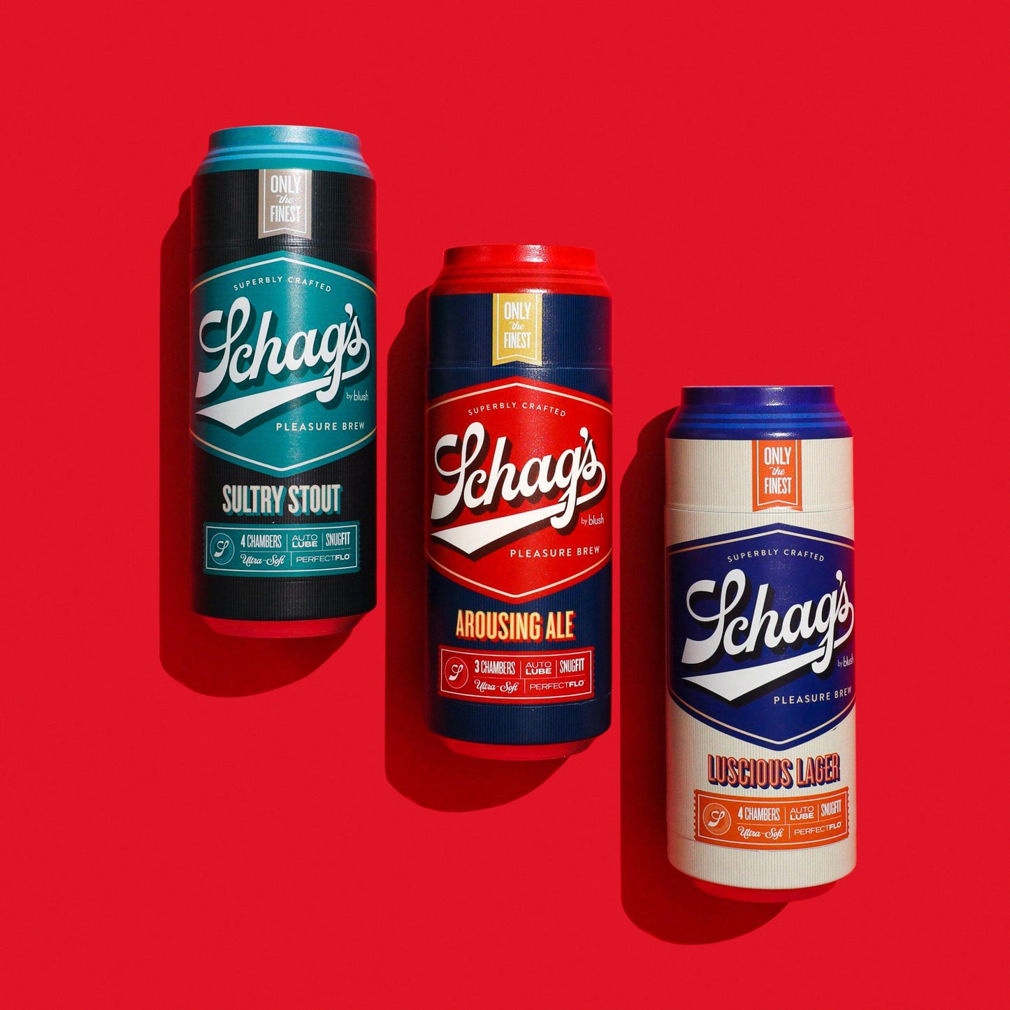 Schag's 12 Pack Stealthy Beer Can Style Penis Strokers | 702730686485 | Available at EroticWarehouse.com