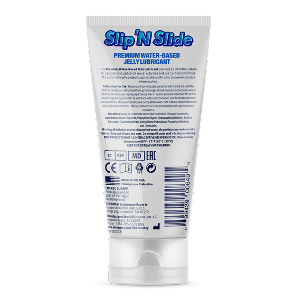 Swiss Navy Slip N Slide - Premium Jelly Lubricant - 5 Fl. Oz. | 699439006495 | Available at EroticWarehouse.com