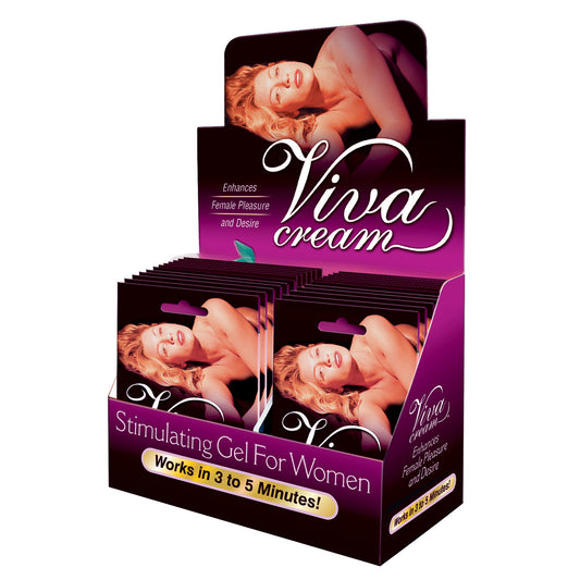 Viva Cream - 24 Packet Display | 699439104030 | Available at EroticWarehouse.com
