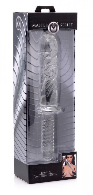 Brutus Glass Dildo Thruster - Clear | 848518025593 | Available at EroticWarehouse.com