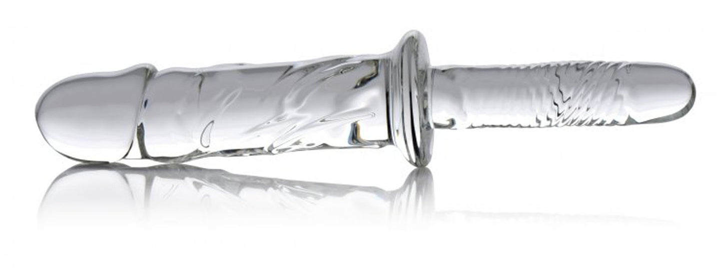 Brutus Glass Dildo Thruster - Clear | 848518025593 | Available at EroticWarehouse.com