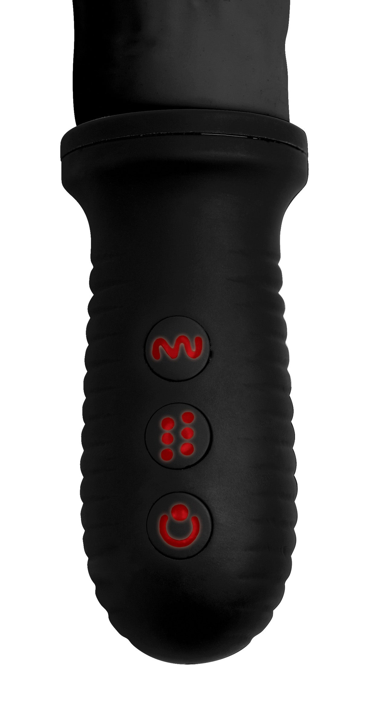 8x Auto Pounder Vibrating and Thrusting Dildo With Handle - Black | 848518036261 | Available at EroticWarehouse.com