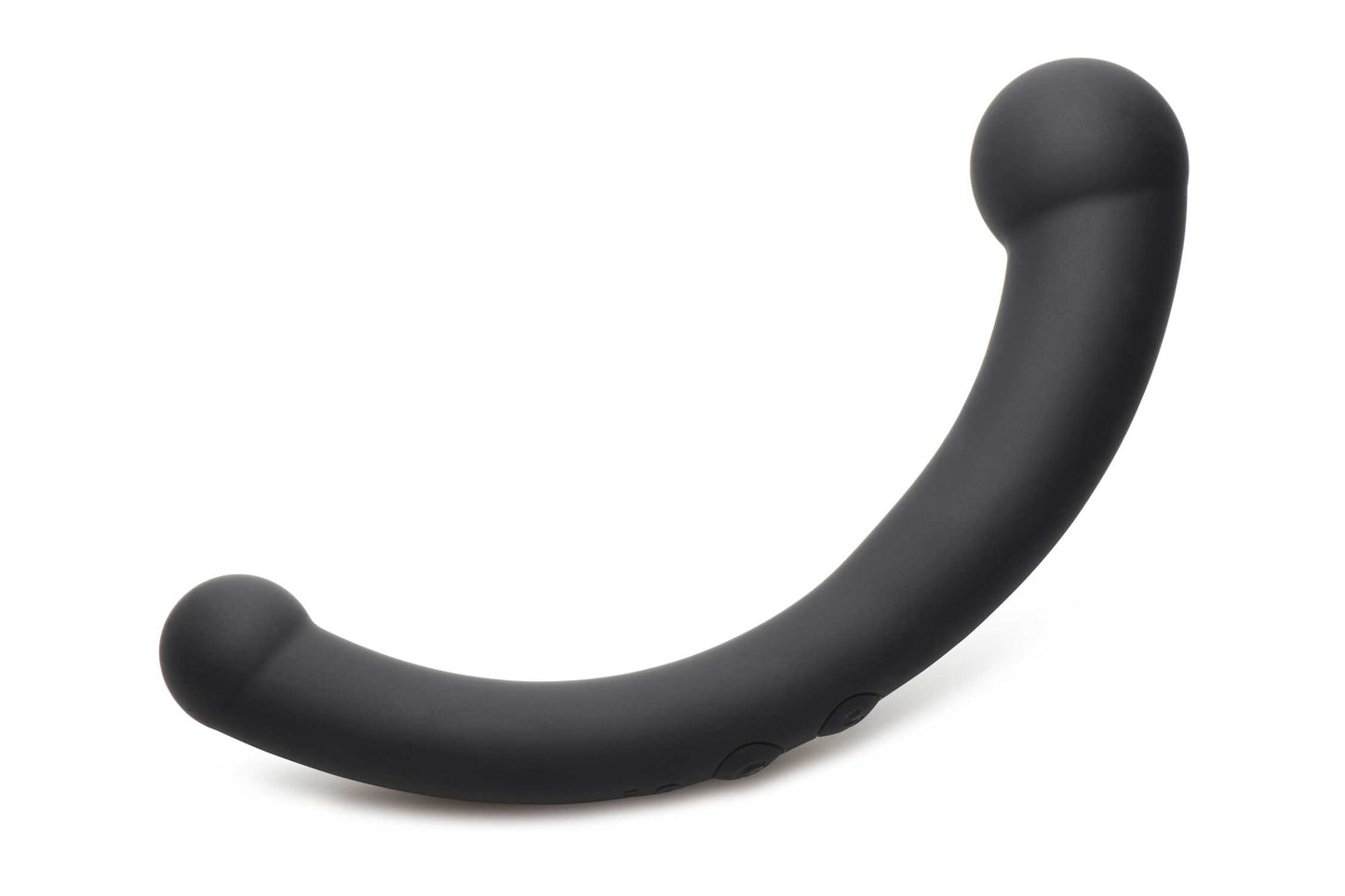10x Vibra-Crescent Silicone Dual Ended Dildo - Black | 848518050458 | Available at EroticWarehouse.com