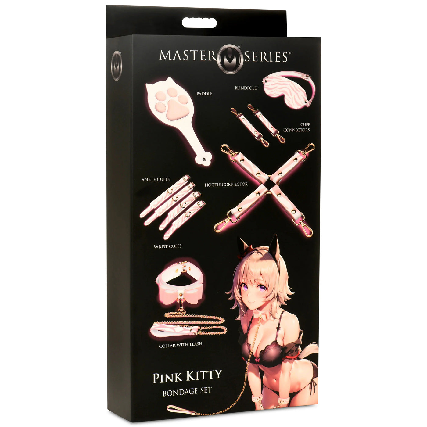 Pink Kitty Bondage Set - White/pink | 848518053428 | Available at EroticWarehouse.com