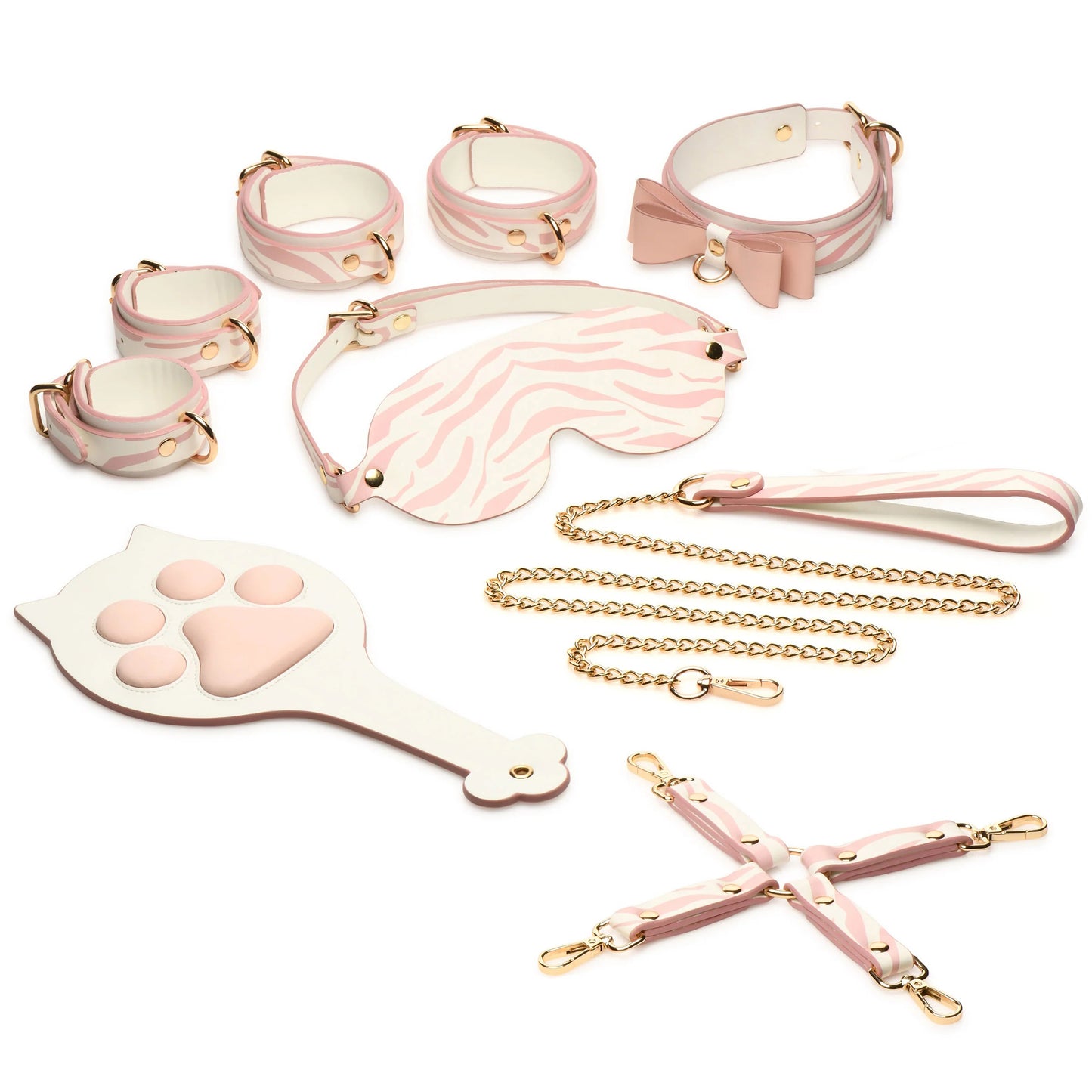 Pink Kitty Bondage Set - White/pink | 848518053428 | Available at EroticWarehouse.com