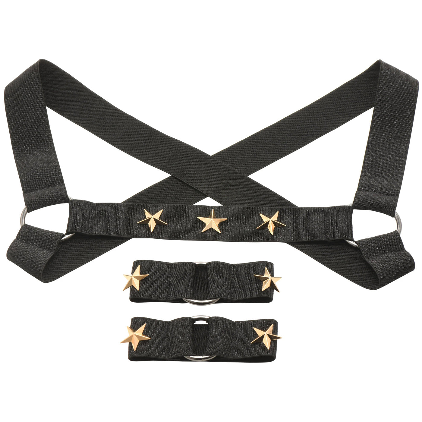 Star Boy Male Chest Harness With Arm Bands - Small/medium - Black | 848518053817 | Available at EroticWarehouse.com